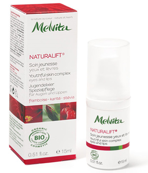 Melvita Naturalift Soin Jeunesse Yeux et lèvres Framboise Karité Stévia 15ml