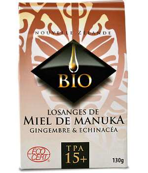 Losanges de Miel de Manuka go�t Gingembre Dr.theiss