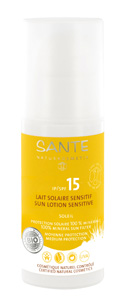 Sante Soleil lait solaire Sensitif IP 15 à l'extrait de Goji et Aloe Vera 100ml