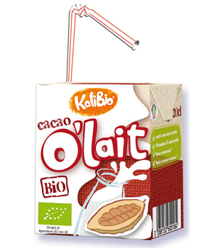 O'Lait Cacao 3 briquettes de 20cl soit Kalibio