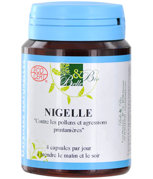 Nigelle contre les pollens et les agressions printani�?¨res 60 capsules Belle et Bio