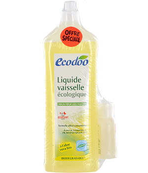Ecodoo Liquide vaisselle main au Pamplemousse 1L + liquide vaisselle menthe 50ml offert