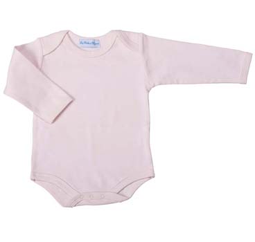 Organic cotton long sleeved bodysuit - 0-3 months