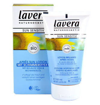 Lait apr�?¨s solaire teint�?© SUN Lavera