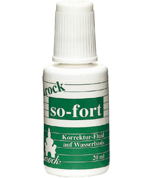 Rentree Ecologique Fluide correcteur sans solvant à pinceau, blanc 20ml