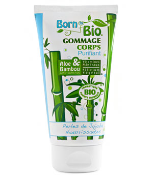 Born To Bio - Purifying body scrub Aloe, Bamboo & Jojoba Pearls 150ml