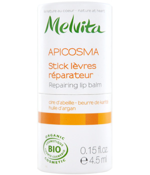 Melvita Stick à lèvres réparateur à la Cire d'abeille Beurre de karité et huile d'Argan 4.5ml