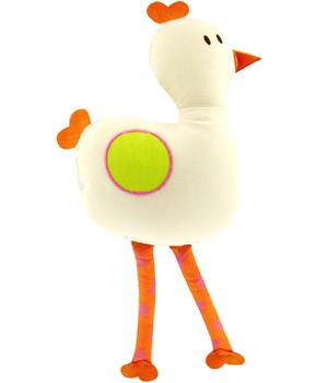 Doudou Grand Doux Cocotte Ecru Papili