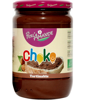 Choko Bio 25 % Noisettes sans gluten tartinable Perlamande