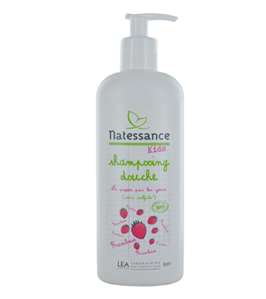 Natessance Shampoing douche Kids Framboise ne pique pas les yeux 500ml