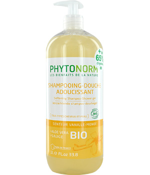 Phytonorm Shampooing douche Adoucissant senteur vanille monoï 1 litre