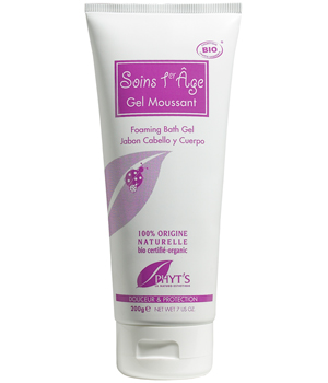 Phyts Gel moussant Soin 1er âge au Lavandin et Petit grain 200g