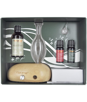 Florame Coffret diffusion Noël Galet clair + 2 compositions 10ml + 1 nettoyant 50ml