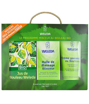 Weleda Pack découverte minceur: Huile minceur+ Gommage + Jus de bouleau OFFERT