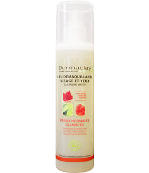 Eau d�?©maquillante visage et yeux peau normale ou mixte Eumadis
