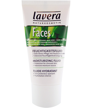 Lavera Fluide hydratant Aloès peau sensible FACES