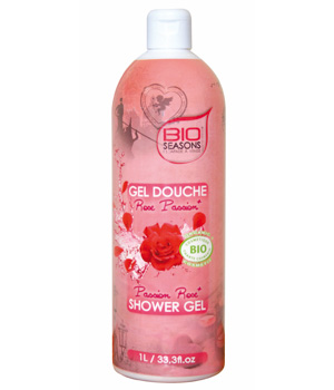Bio Seasons Gel douche Escapade à Venise Rose Passion format familial 1 litre