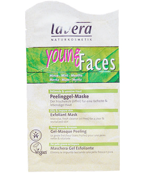 Gel peeling masque Menthe YOUNG FACES Lavera