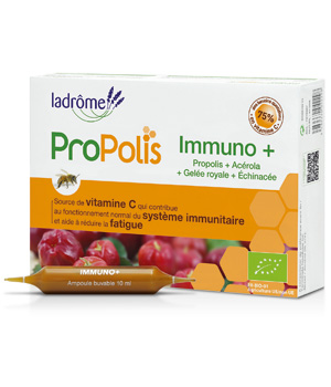 Ladrome Immuno + Echinacée Propolis Gelée Royale Acérola 20 amp de 10ml