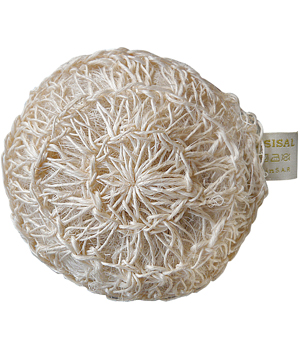 Gant pelotte de sisal diam�tre 14cm Karawan