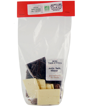 Assorted Mini Tablets 5g White, Dark & Milk Chocolate
