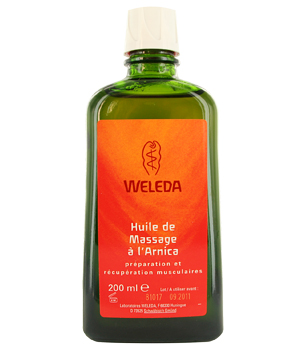 Massage oil with Arnica