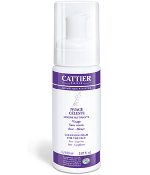 Mousse nettoyante Nuage C�leste sans savon 150ml Cattier