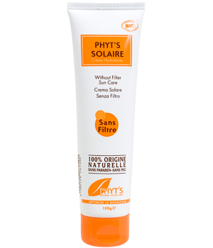 Cr�me solaire hydratante sans filtre 100gr Phyts