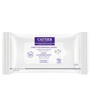 25 Lingettes démaquillantes Cattier