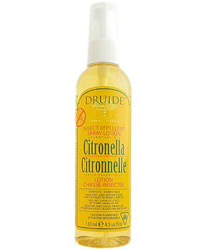 Lotion spray Citronnelle chasse insectes Druide Druide