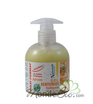 Naturado - Maxi format toothpaste gel with protective Xylitol & Citrus Fruit 300ml