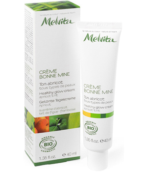 Cr�me Bonne Mine ton abricot, lait de Figue et Framboise 40ml Melvita