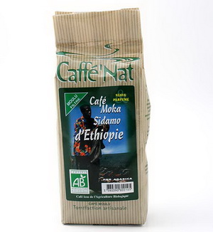 Caf� moulu Moka Sidamo d'Ethiopie Caffe Nat