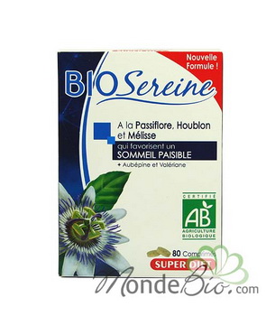 Biosereine Passiflore, Houblon, Mélisse 80 comprimés 380gr Superdiet