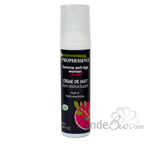 Cr�me de nuit Argan et huiles essentielles 50ml Prophessence