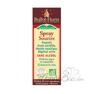 Spray sourire � la Propolis sans alcool Ballot Flurin