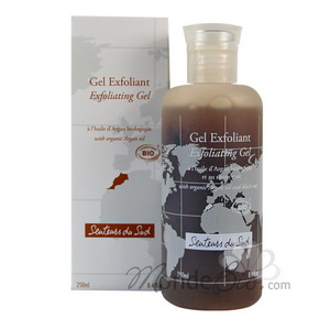 Senteurs Du Sud Gel nettoyant exfoliant à l'huile d'Argan et savon noir 250ml