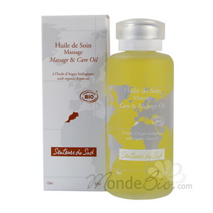 Senteurs Du Sud Huile de Soin Massage à l'huile d'Argan 100ml