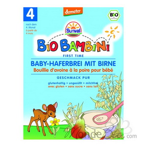 Bouillie d'Avoine à la Poire bébé dès 4 mois 200gr Sunval