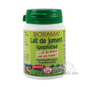Lait de jument lyophilis� 90 g�lules Biorama