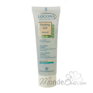 Logona - Gel Exfoliant Clarifiant Menthe Peau Mixte Grasse et Impure 75ml