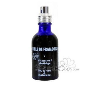 Huile de Framboise, riche en vitamines E anti �ge 50ml Naturado