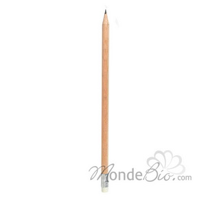 Rentree Ecologique - Crayons papier HB rond bois FSC avec gomme