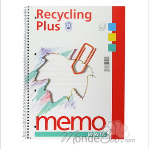 A4 Ruled notebook 80 pages, spiral binding,