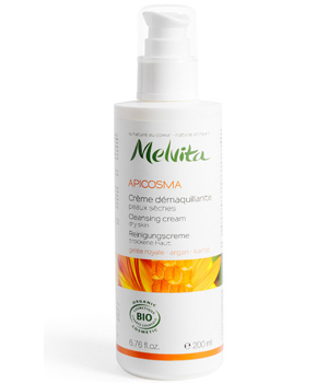 Cr�me d�maquillante Gel�e Royale, Argan, Bl� peaux s�ches 200ml Melvita