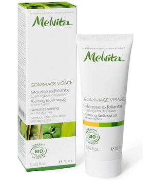 Melvita - Facial scrub with Bamboo, Jojoba, Seaweed 75ml
