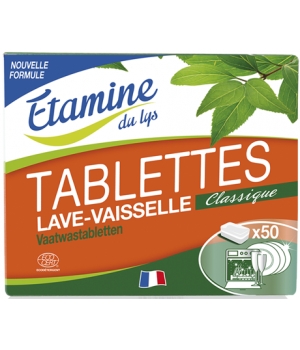 50 Tablettes lave vaisselle Etamine du Lys