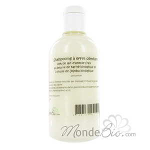 Laboratoire Paysane Shampoing Effet démêlant au lait d'ânesse Karité Jojoba 250ml