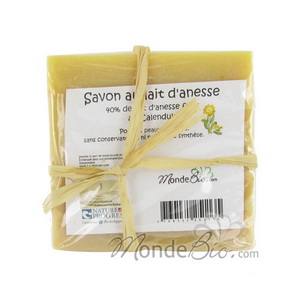 Laboratoire Paysane Savon à 40% de lait d'ânesse au calendula 100g