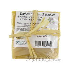 Laboratoire Paysane Savon à 40% de lait d'ânesse et huile de Bourrache 100g